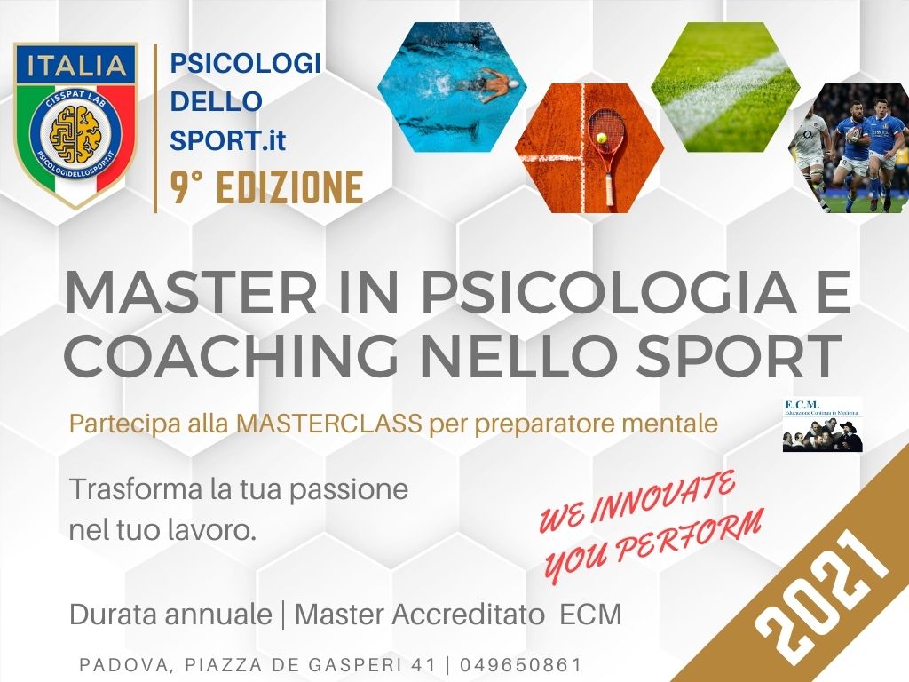 PSICOLOGI DELLO SPORT.it master psicologia psicologi dello sport e esercizio fisico fepsac bargnani bertollo bonas oscar de pellegrin any vilk zanotto