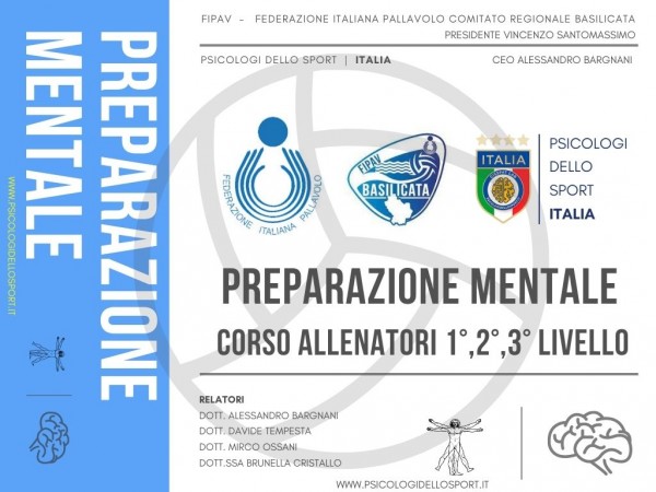 FIPAV Basilicata & Preparazione Mentale psicologi dello sport bargnani tempesta ossani cristallo